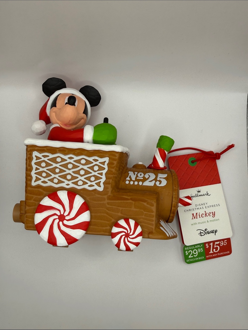 Hallmark Disney Christmas Express Mickey Train Music Motion